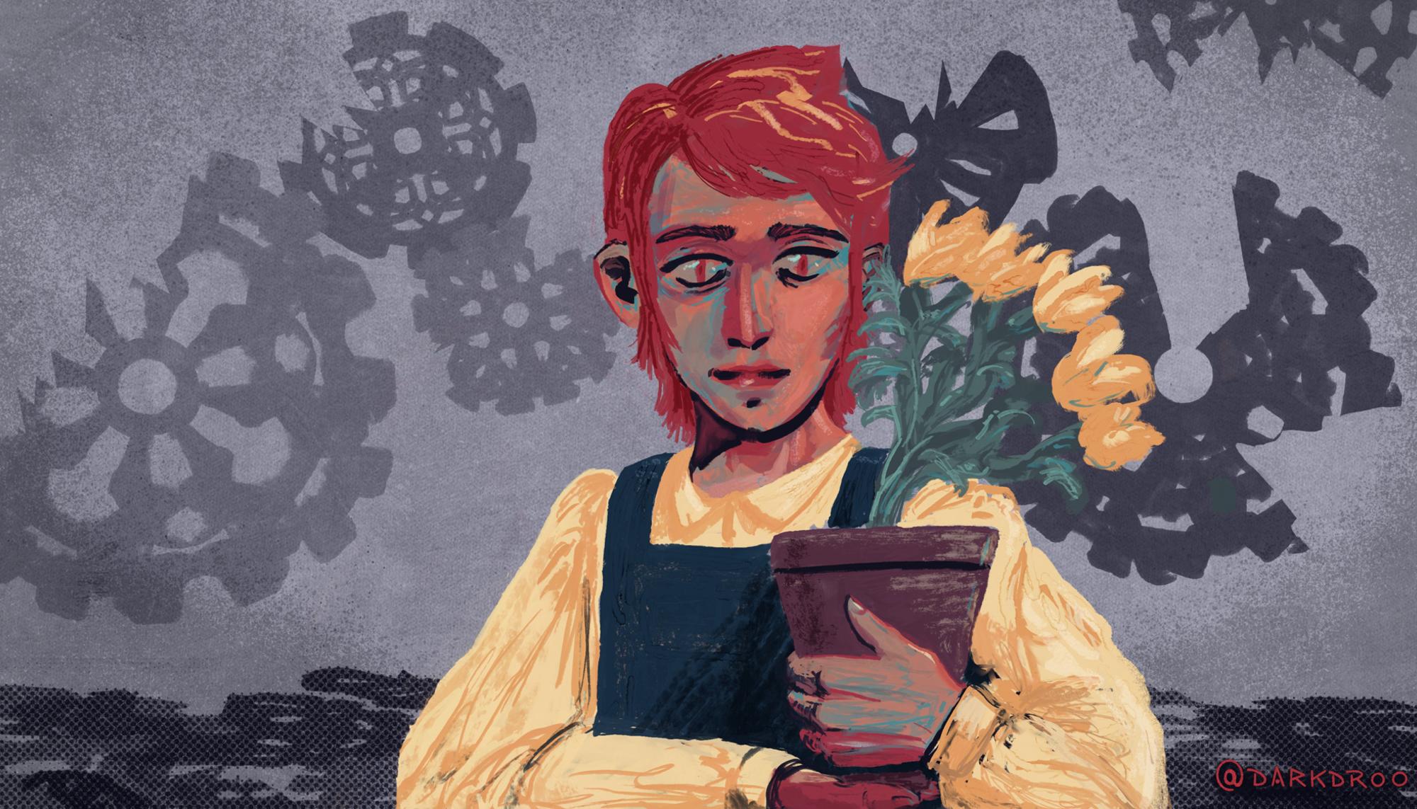 Ilustración Trabajo Vida